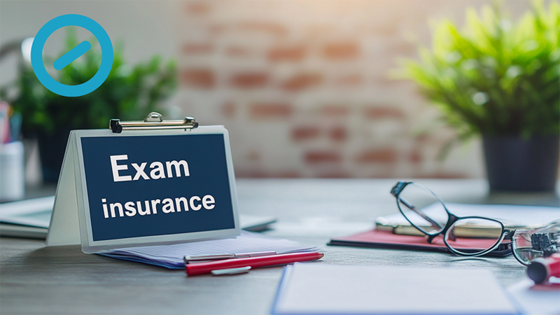 Exam insurance Grafik