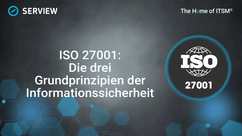 Grafik ISO 27001 Die drei Grundprinzipien der Informationssicherheit erklärt